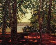Wilhelm Trubner Park Knorr am Starnberger See oil painting reproduction